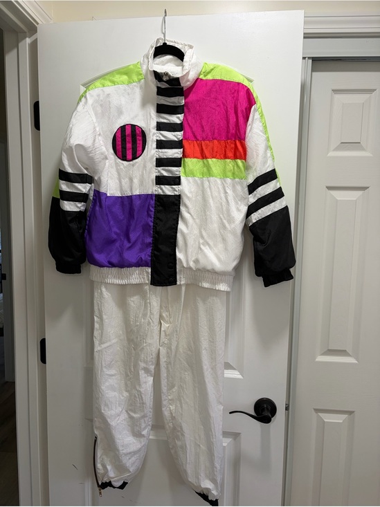 Lavon Pants - Vintage 80s/90s Lavon Colorblock Windsuit Tracksuit Set - S/XS
